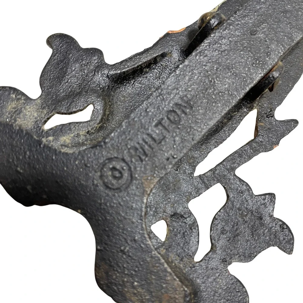 Vintage Amish Farmer Wall Plaque Letter Holder‎ Cast Iron WIlton Products